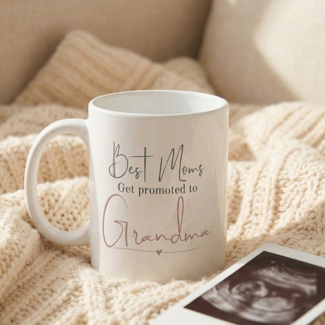 Promoted to Grandma Gift Pregnancy Announcement Coffee Mug (Creator Uploaded)