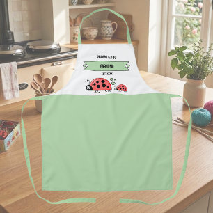 Promoted to grandma ladybugs green apron