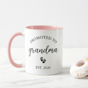 Promoted to Grandma Mug Pregnancy Announcement