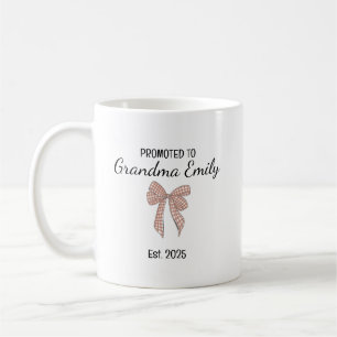 Promoted to Grandma – Personalized Family Role Coffee Mug