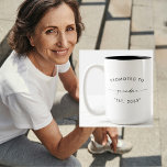 Promoted to Grandma Pregnancy Announcement Two-Tone Coffee Mug<br><div class="desc">Promoted to Grandma Pregnancy announcement.  If you would like the name changed to a different "grandma" name,  please contact me and I will customise for you.  A Grandpa Mug is also available.</div>