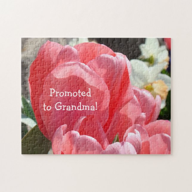 Promoted to Grandma puzzles Pregnancy Announcement (Horizontal)