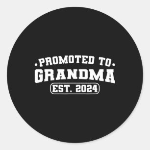 Promoted To Grandma Soon To Be New Grandma Mothers Classic Round Sticker