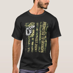 Promoted to Grandpa 2024 New Grandfather to be Gif T-Shirt
