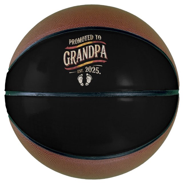 Promoted To Grandpa 2025 Grandpa est 2025  Basketball (Front)