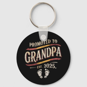 Promoted To Grandpa 2025 Grandpa est 2025  Key Ring