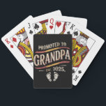 Promoted To Grandpa 2025 Grandpa est 2025  Playing Cards<br><div class="desc">Promoted To Grandpa 2025 Grandpa est 2025 Soon To Be Grandpa</div>