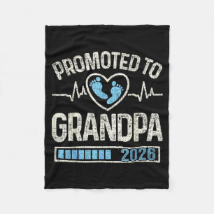 Promoted To Grandpa 2026 Expecting Baby Soon To Be Fleece Blanket