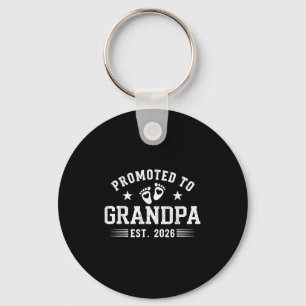 Promoted To Grandpa 2026 Key Ring