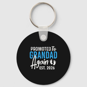 Promoted To Grandpa Again Est 2026 Grandad Baby An Key Ring
