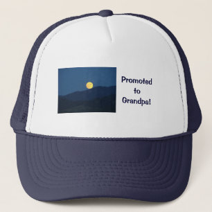 Promoted to Grandpa! Blue Twilight Trucker's Hat