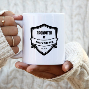 Promoted to Grandpa Coffee Mug