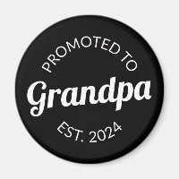 Promoted To Grandpa Est. 2024 I
