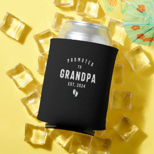 Promoted to Grandpa Est 2024 Soon to Be Grandpa Can Cooler