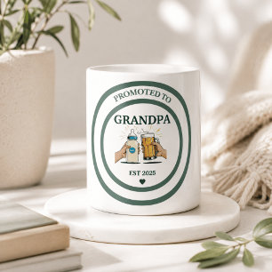 Promoted to Grandpa Est. 2025 Coffee Mug