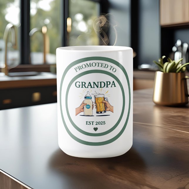 Promoted to Grandpa Est. 2025 Coffee Mug (Creator Uploaded)