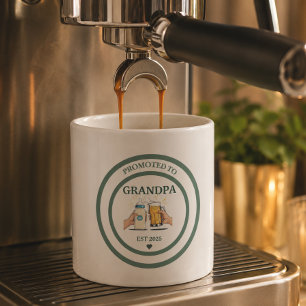 Promoted to Grandpa Est. 2025 Espresso Cup