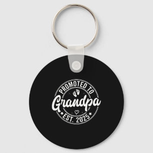 Promoted To Grandpa Est 2025 Grandparents New Gran Key Ring