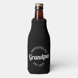 Promoted To Grandpa Est. 2025 I Bottle Cooler