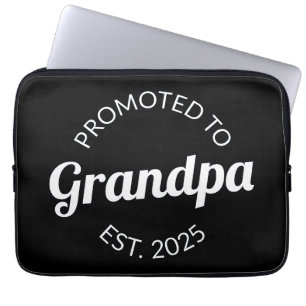 Promoted To Grandpa Est. 2025 I Laptop Sleeve