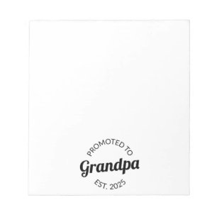 Promoted To Grandpa Est. 2025 I Notepad