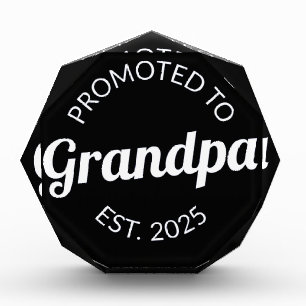 Promoted To Grandpa Est. 2025 I Photo Block
