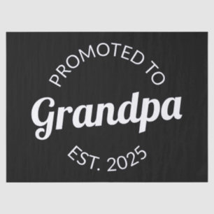 Promoted To Grandpa Est. 2025 I Tissue Paper