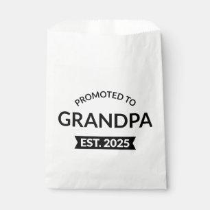 Promoted To Grandpa Est. 2025 II Favour Bag