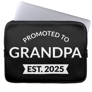 Promoted To Grandpa Est. 2025 II Laptop Sleeve