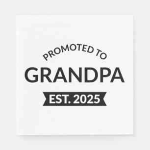 Promoted To Grandpa Est. 2025 II Napkin