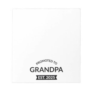 Promoted To Grandpa Est. 2025 II Notepad