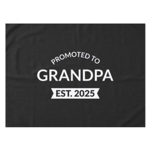 Promoted To Grandpa Est. 2025 II Tablecloth
