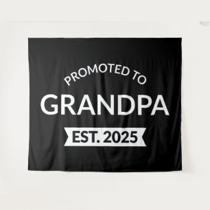 Promoted To Grandpa Est. 2025 II Tapestry