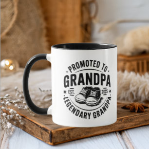 Promoted To Grandpa est 2025  Mug