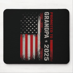 Promoted To Grandpa Est 2025 New Grandpa Expect Ba Mouse Pad