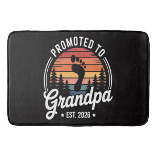 Promoted to Grandpa est. 2026 Bath Mat