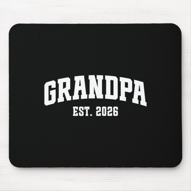 Promoted To Grandpa Est. 2026 Grandparent Baby Ann Mouse Pad (Front)