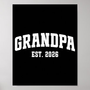 Promoted To Grandpa Est. 2026 Grandparent Baby Ann Poster