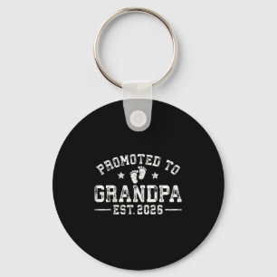 Promoted To Grandpa Est. 2026 Grandparents Baby An Key Ring