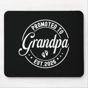 Promoted To Grandpa Est. 2026 Grandparents Baby An Mouse Pad