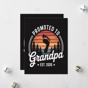 Promoted to Grandpa est. 2026 Holiday Card