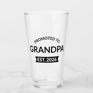 Promoted To Grandpa Est. 2026 II Glass