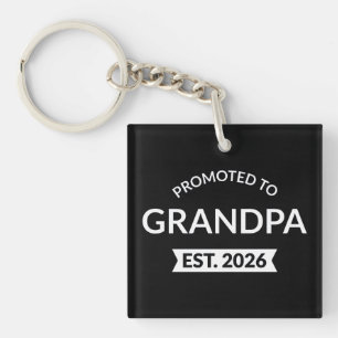 Promoted To Grandpa Est. 2026 II Key Ring