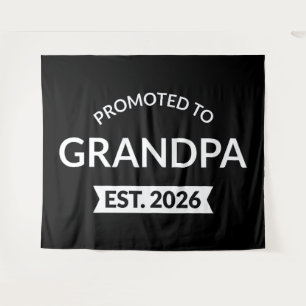 Promoted To Grandpa Est. 2026 II Tapestry