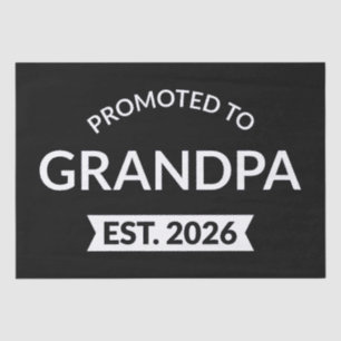 Promoted To Grandpa Est. 2026 II Tissue Paper