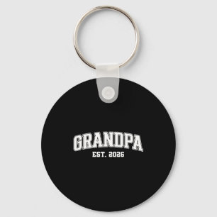 Promoted to grandpa est. 2026 key ring