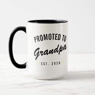 Promoted to Grandpa Est. 2026 Mug