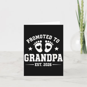 Promoted to Grandpa Est 2026 New Grandparent Card