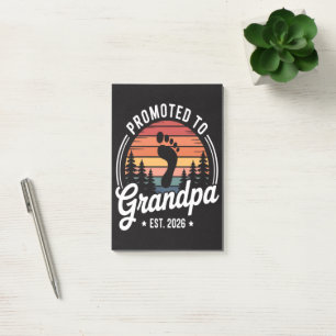Promoted to Grandpa est. 2026 Post-it Notes