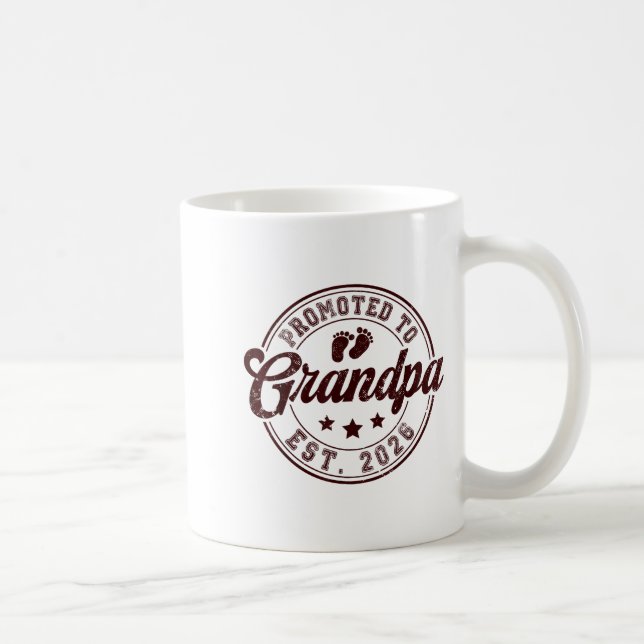 Promoted To Grandpa Est 2026 Soon To Be New Granda Coffee Mug (Right)